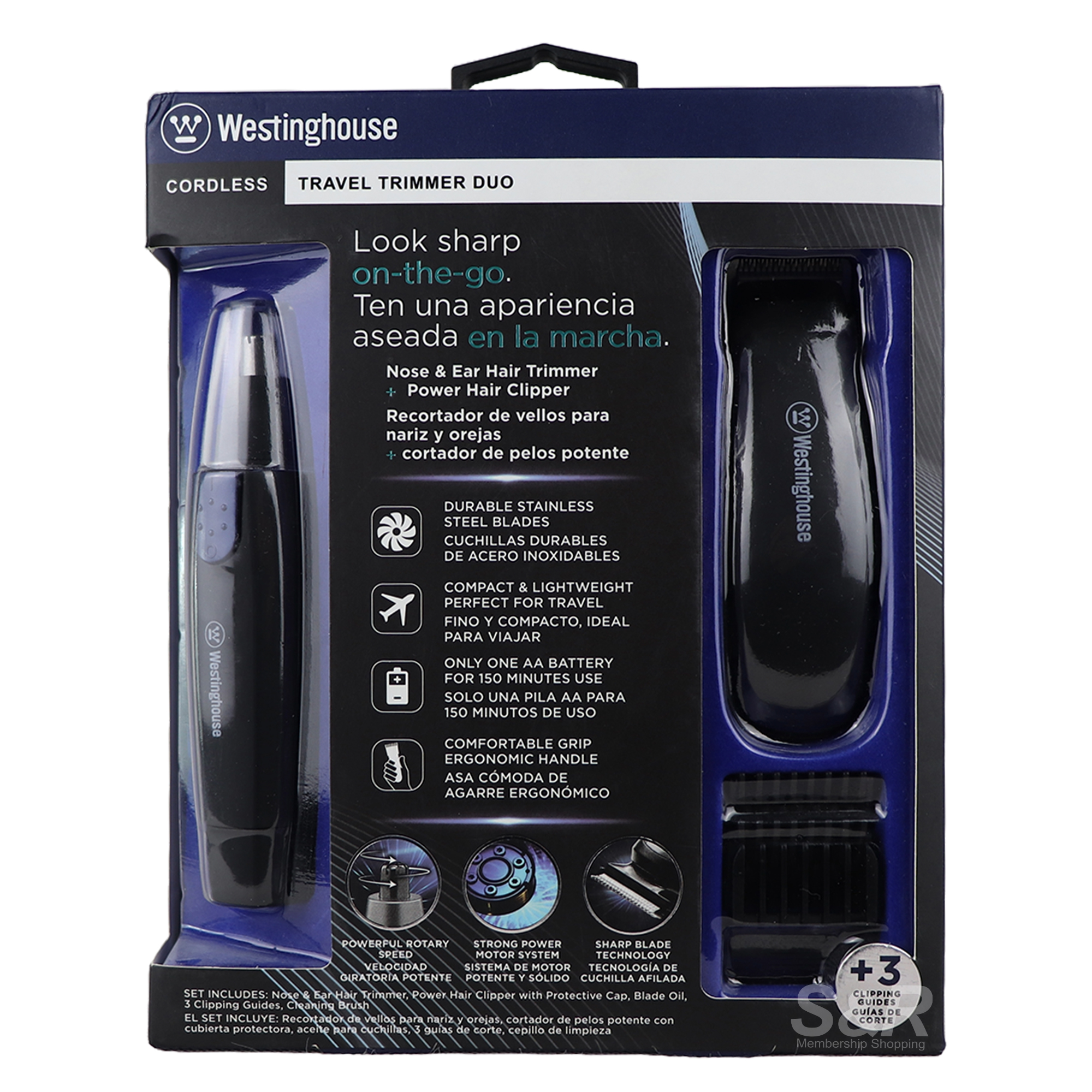 Westinghouse Travel Cordless Trimmer Duo Westinghouse Travel Cordless Trimmer Duo